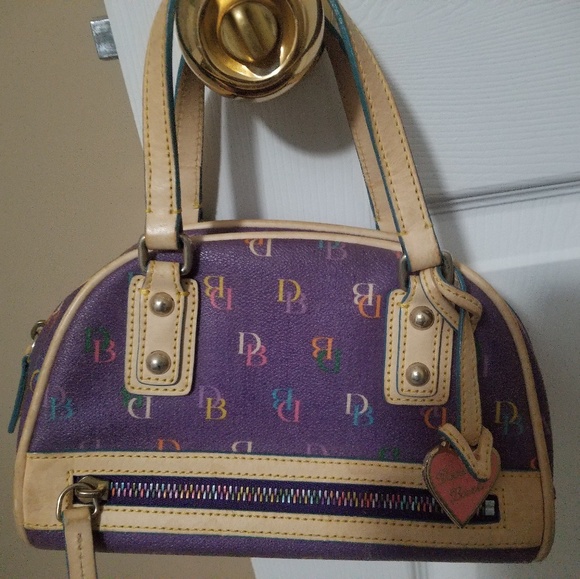 Dooney & Bourke Handbags - Dooney & Bourke Vintage Rainbow Satchel